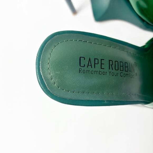 CAPE ROBBIN MAGANA SEXY STILETTO PEEP TOE HIGH HEELS SQUARE TOE SIZE 6 NEW - Picture 5 of 7